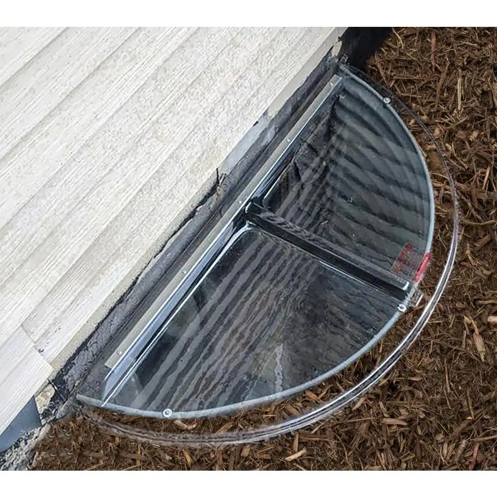 SHAPE PRODUCTS 48 in. W x 22 in. D x 2-1/2 in. H Premium Round Flat Window Well Cover