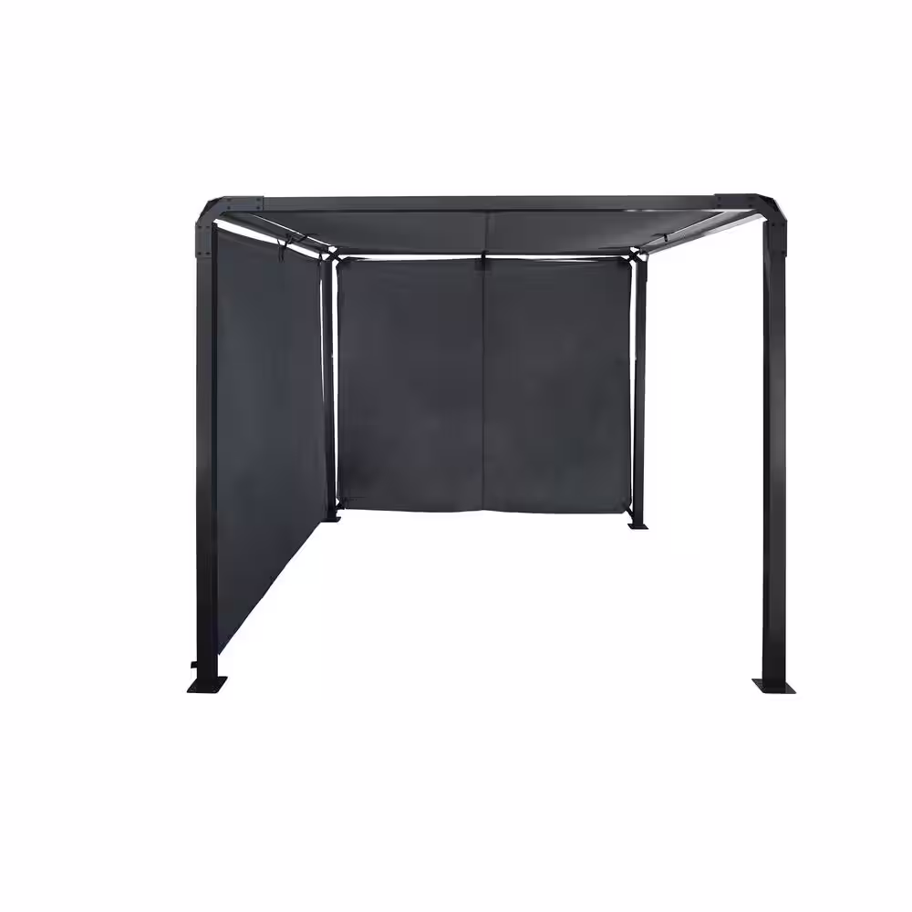 Sojag Dunwich 8 ft. x 8 ft. Grey Steel Framed Pergola