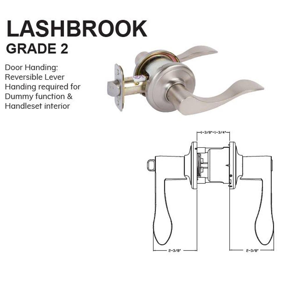 None Grade 2 Lashbrook Entry Lever Bright Brass