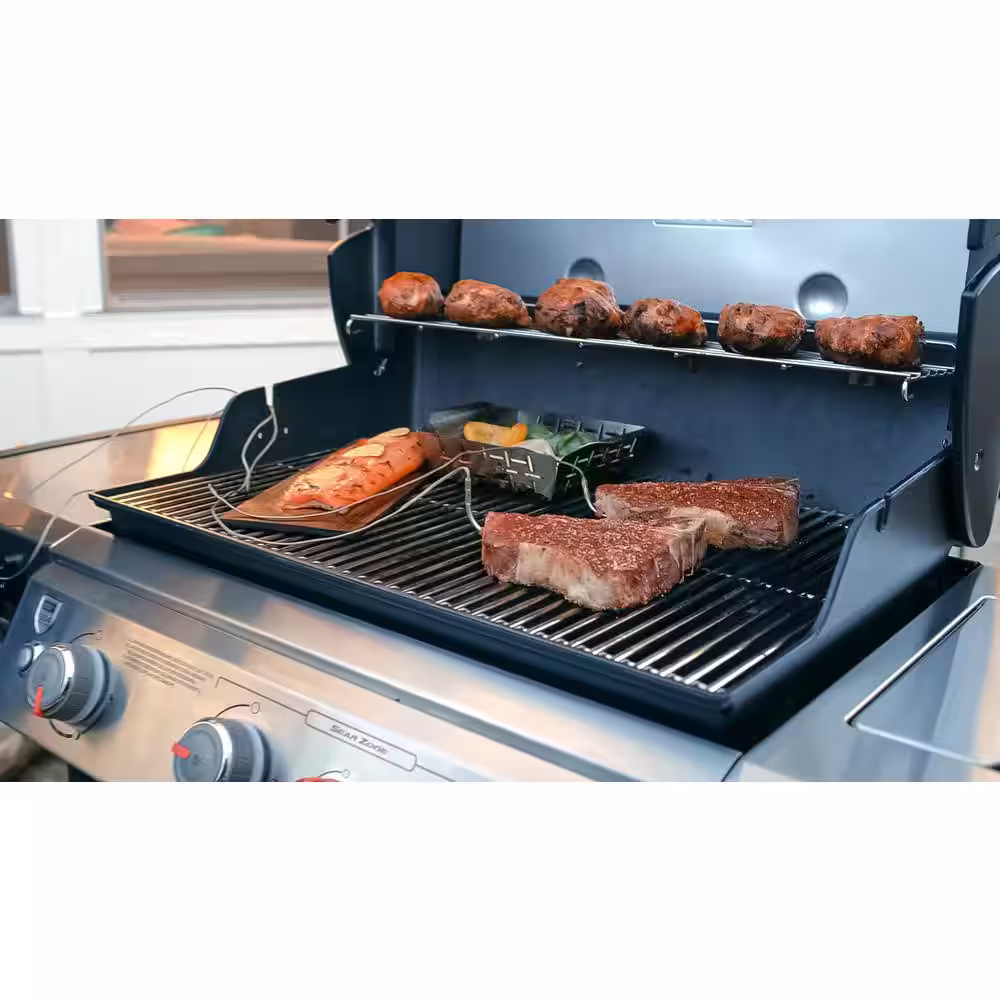 Weber Genesis II SX-335 3 Burner Natural Gas Smart Grill in Stainless Steel