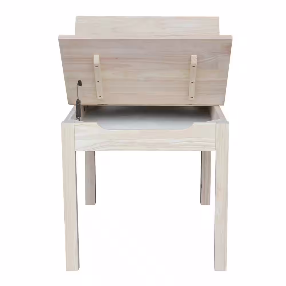 International Concepts Unfinished Storage Kid's Table