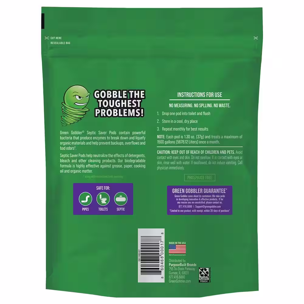 Green Gobbler Septic Tank Treatment Pods