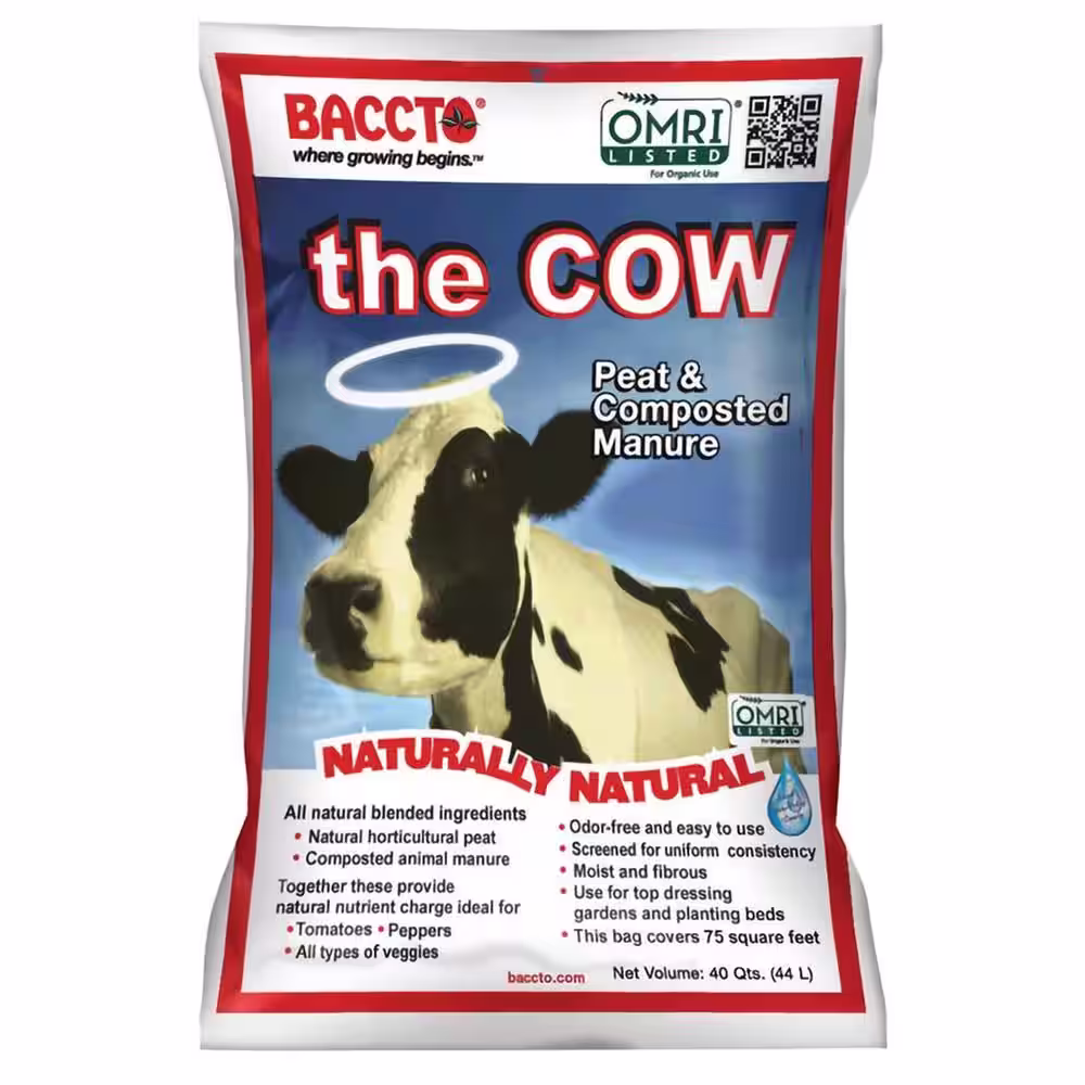 None 1640 Wholly Cow Horticultural Compost and Manure, 40 Qt. (2-Pack)