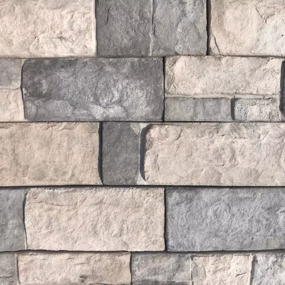 ADORN 23.5 in. x 6 in. Stone Shadowledge Limestone Veneer Siding (Flats)