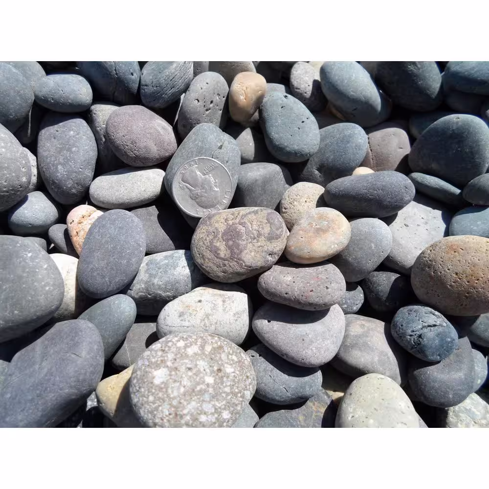 None Rock Ranch 27 cu. ft. 1/2 in. to 1 in. Mixed Mexican Beach Pebble (2200 lbs. Bulk Super Sack Contractor Pallet)