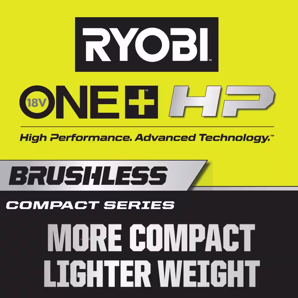 RYOBI ONE+ HP 18V Brushless Cordless Compact Drill & Impact Driver Kit w/Batteries, Charger & Bag w/Extra 1.5 Ah Battery
