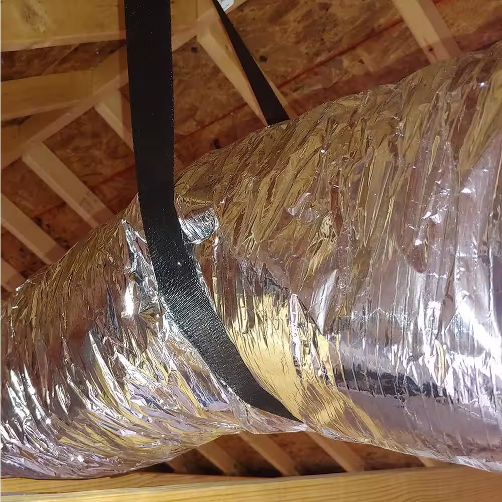 Master Flow 8 in. x 25 ft. Insulated Flexible Duct R8 Silver Jacket (Pack of 6)