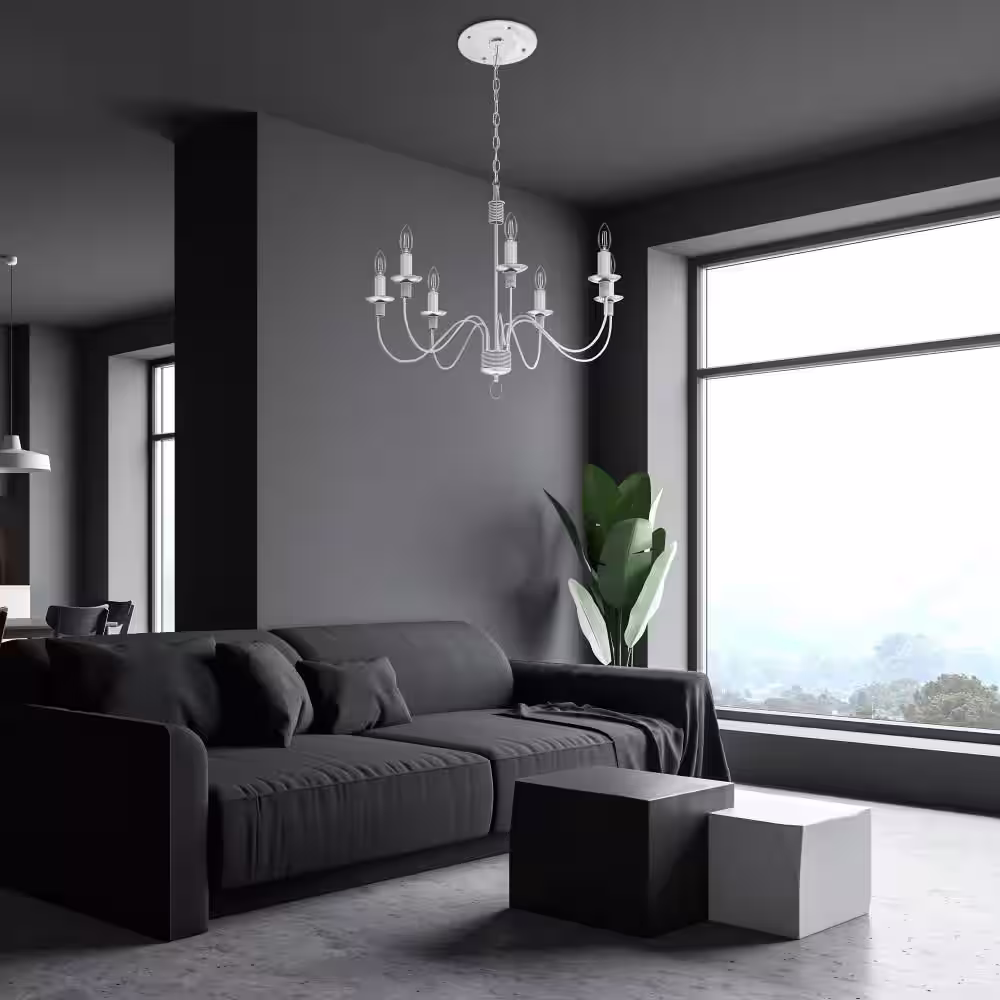 Feit Electric 40-Watt Equivalent B10 E12 Candelabra Dim White Filament Clear Glass Chandelier LED Light Bulb Soft White 2700K (3-Pack)