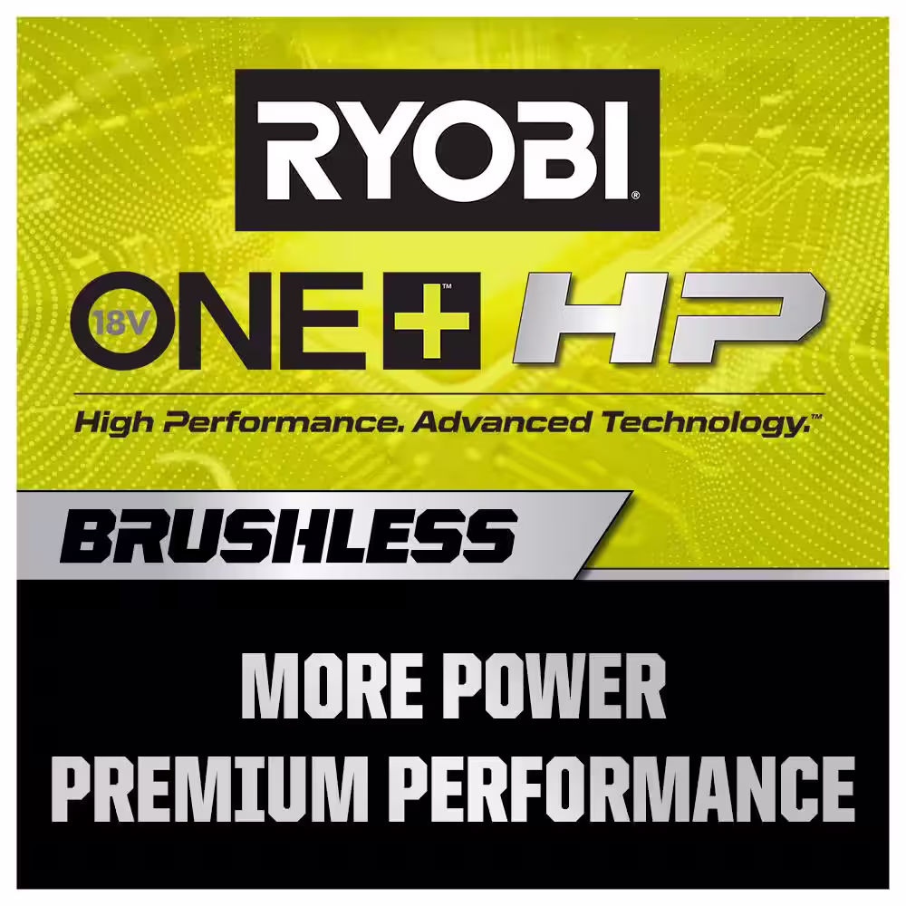 RYOBI ONE+ 18V HIGH PERFORMANCE Kit w/ (2) 4.0 Ah Batteries, 2.0 Ah Battery, 2-Port Charger, & ONE+ HP Brushless Hand Vac
