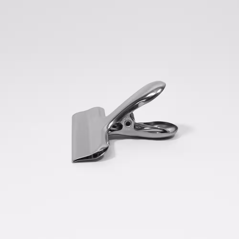 ExcelSteel Set of 4 Stainless Steel Flat Alligator Clips