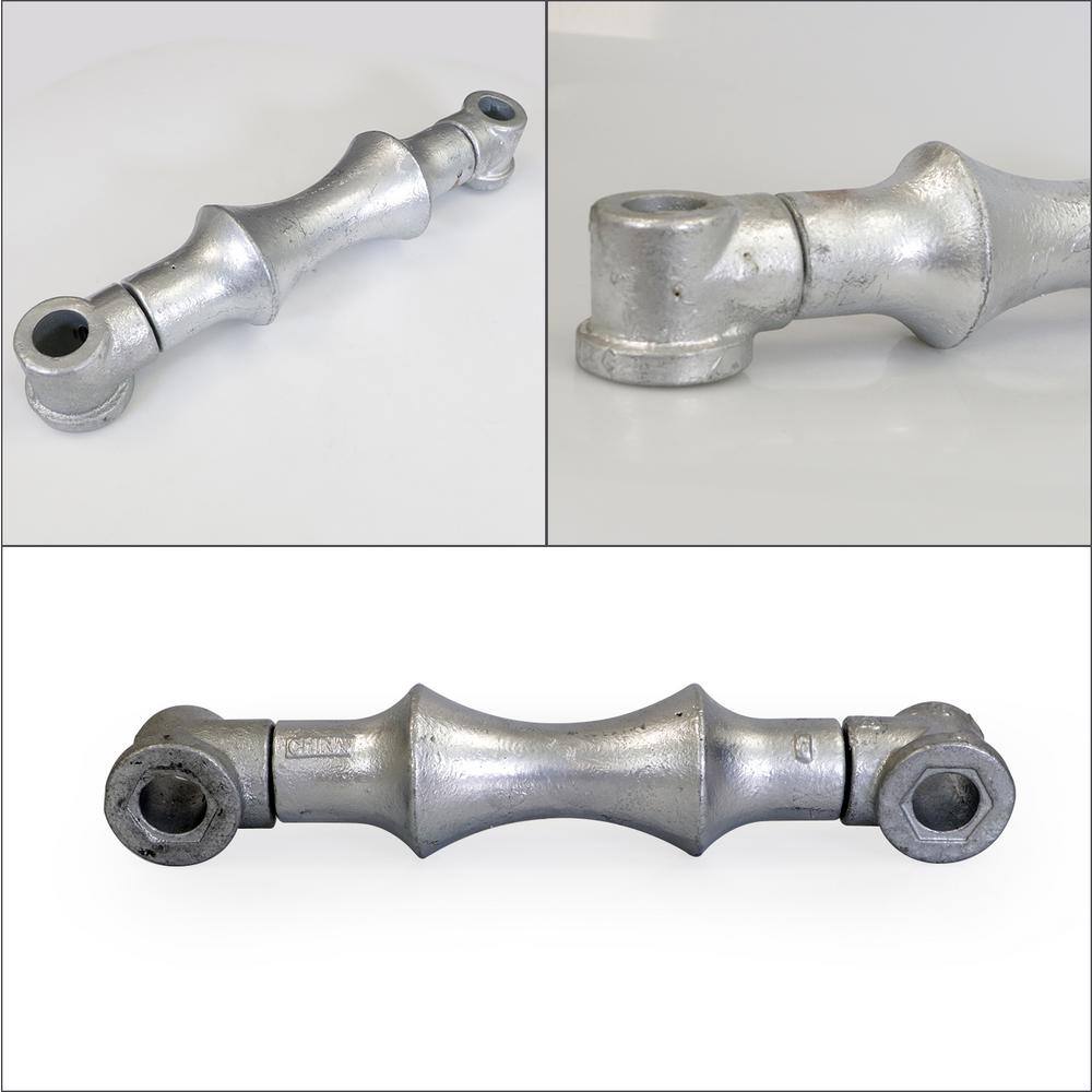 The Plumber's Choice 14 in. Galvanized Steel Hot Dipped Double Rod Pipe Roller with Sockets (5-Pack)
