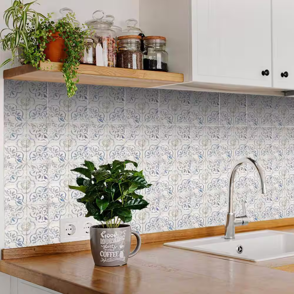 None Blue R29 5 in. x 5 in. Vinyl Peel and Stick Tile (24 Tiles, 4.17 sq. ft./Pack)