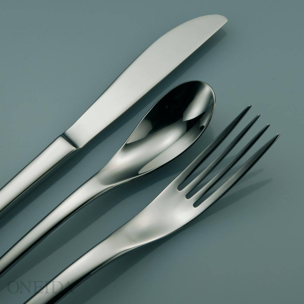 Oneida Apex 18/10 Stainless Steel Oval Bowl Soup/Dessert Spoons (Set of 12)
