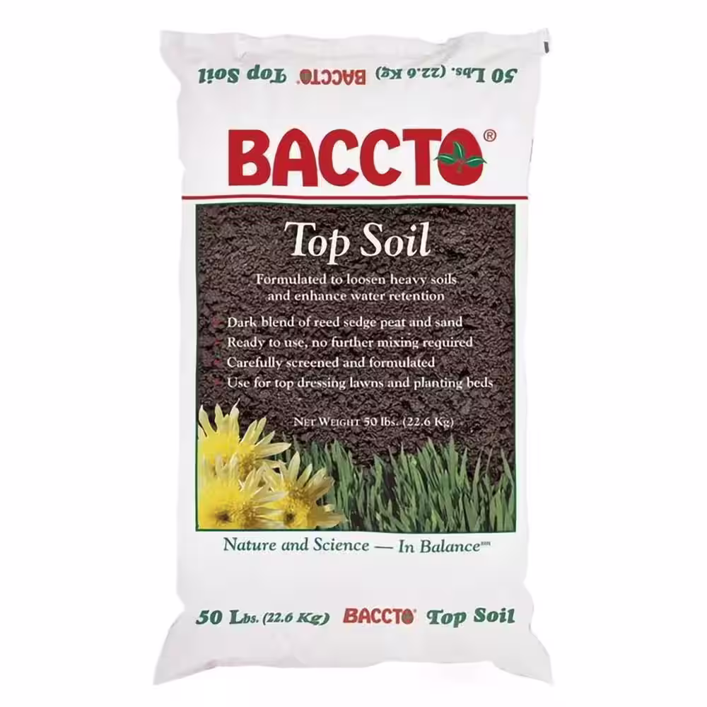 None 1550P Baccto Top Soil with Reed Sedge, and Sand, 50 lbs. (2-Pack)
