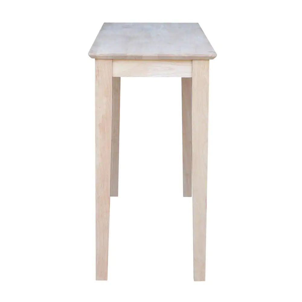 International Concepts Shaker 48 in. Unfinished Standard Rectangle Wood Console Table