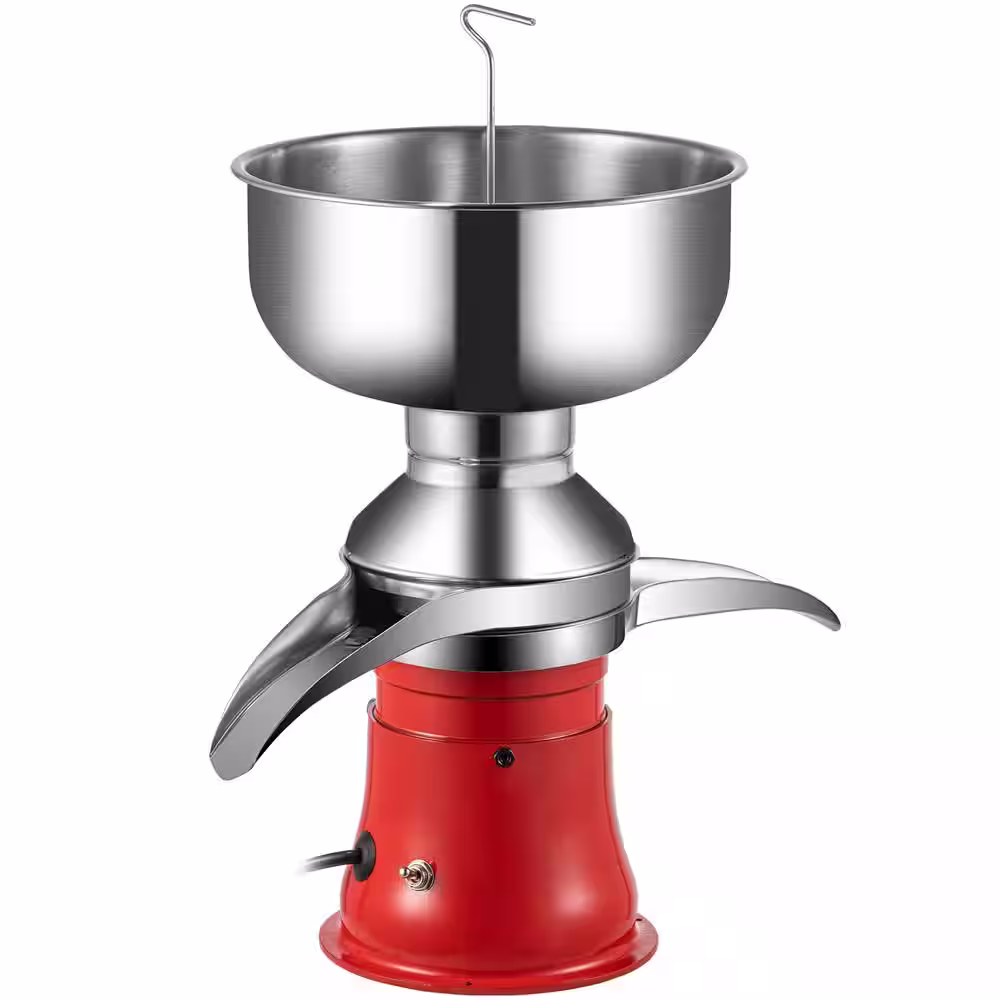 VEVOR Milk Cream Centrifugal Separator Stainless Steel Electric Cream Separator 25 Gal/H Goat Milk Frothers