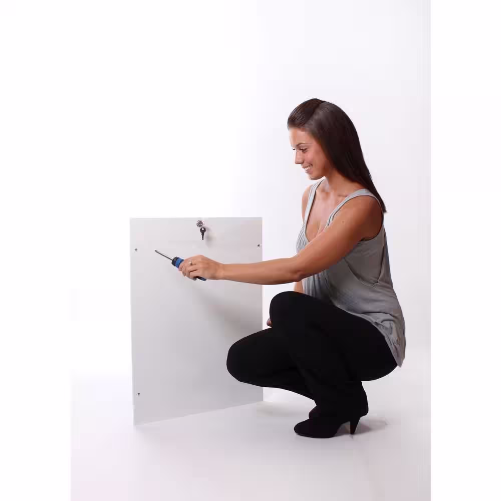 PlexiDor Performance Pet Doors 11-3/4 in. x 16 in. Door Mount White Large Dog Door