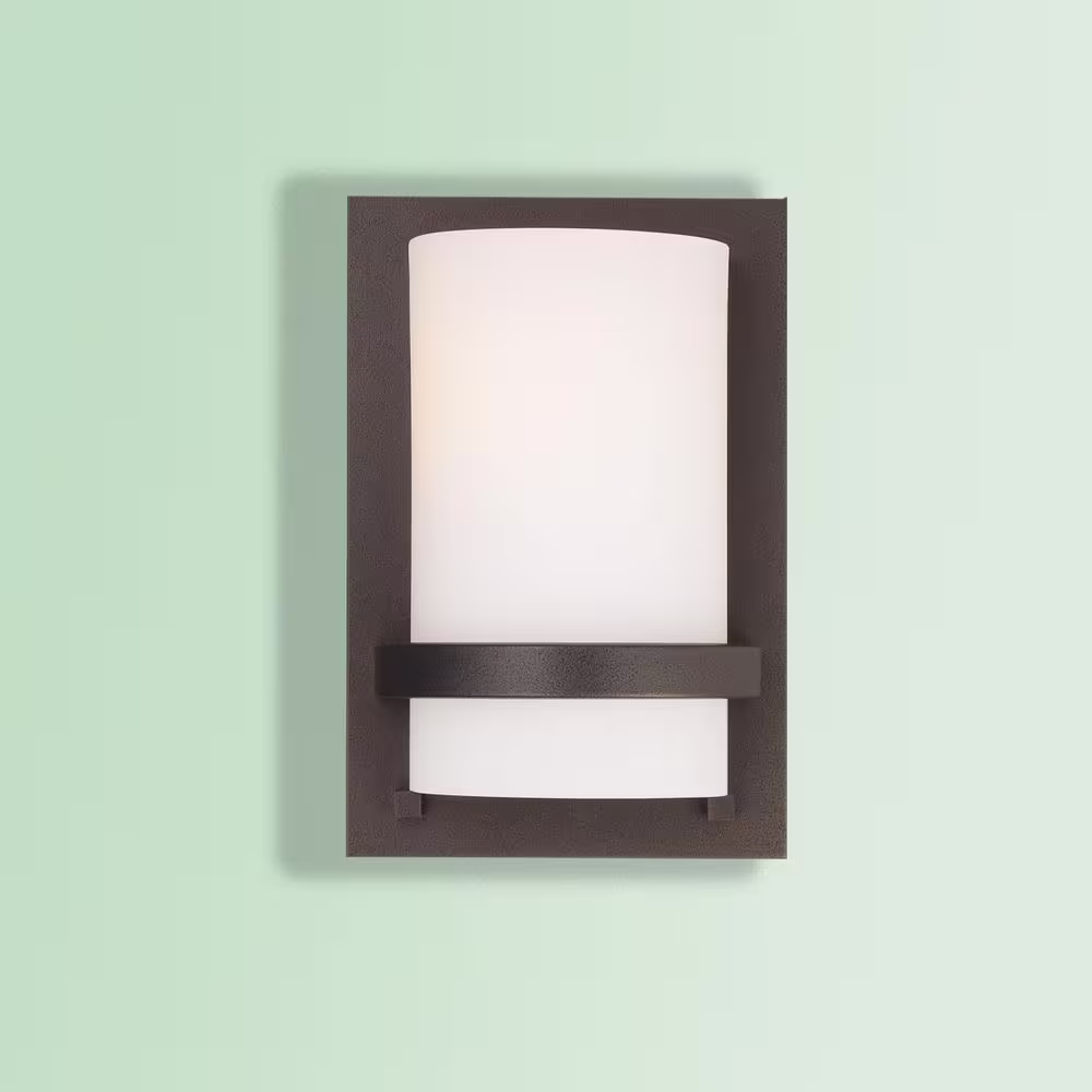 Minka Lavery 1-Light Smoked Iron Wall Sconce