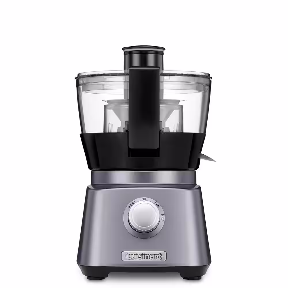 Cuisinart Kitchen Central 12-Cup Silver 3-in-1 Food Processor with Blender and Juice Extractor Attachments