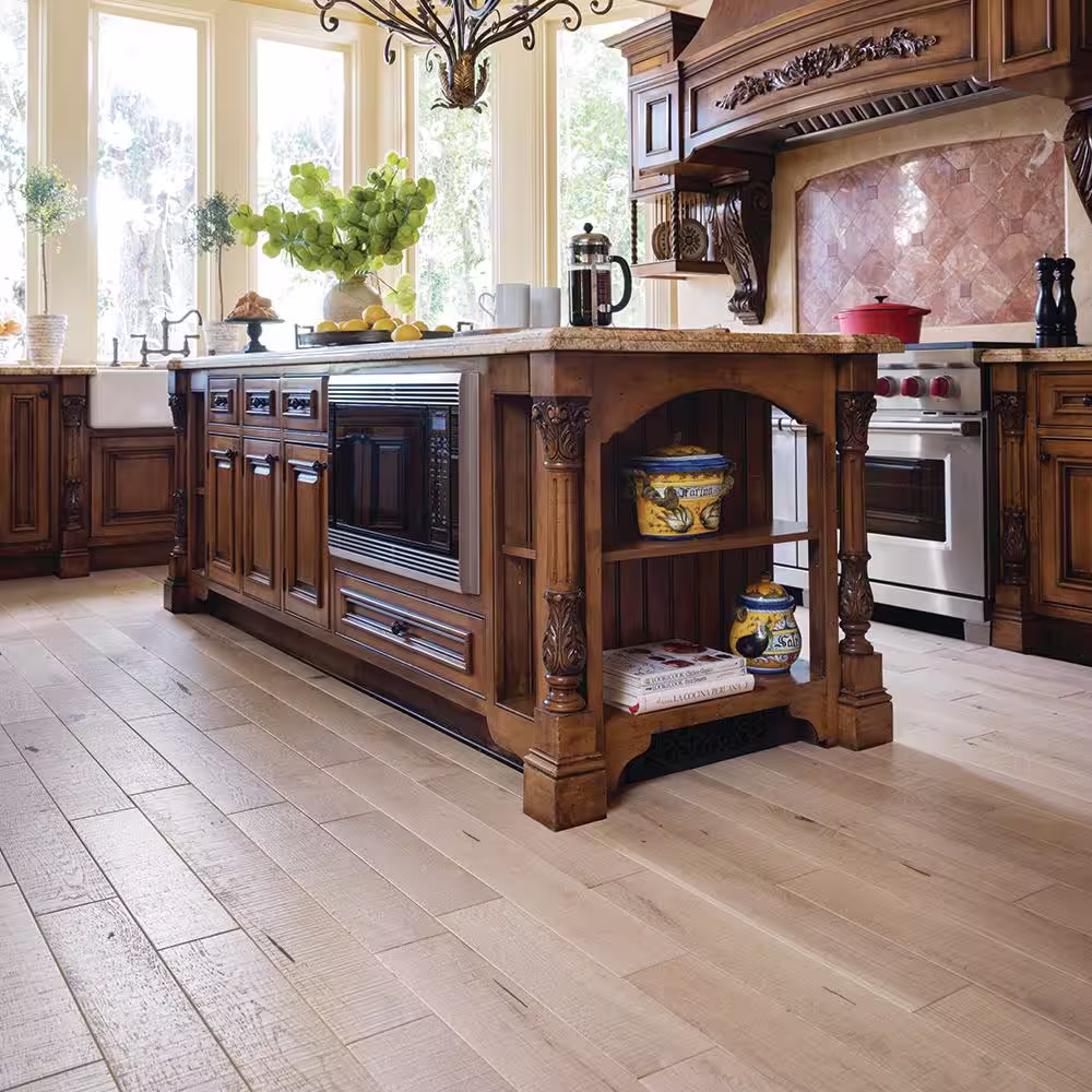 Malibu Wide Plank Miramar French Oak 3/4 in. T x 5 in. W Distressed Solid Hardwood Flooring (904.2 sq. ft./pallet)