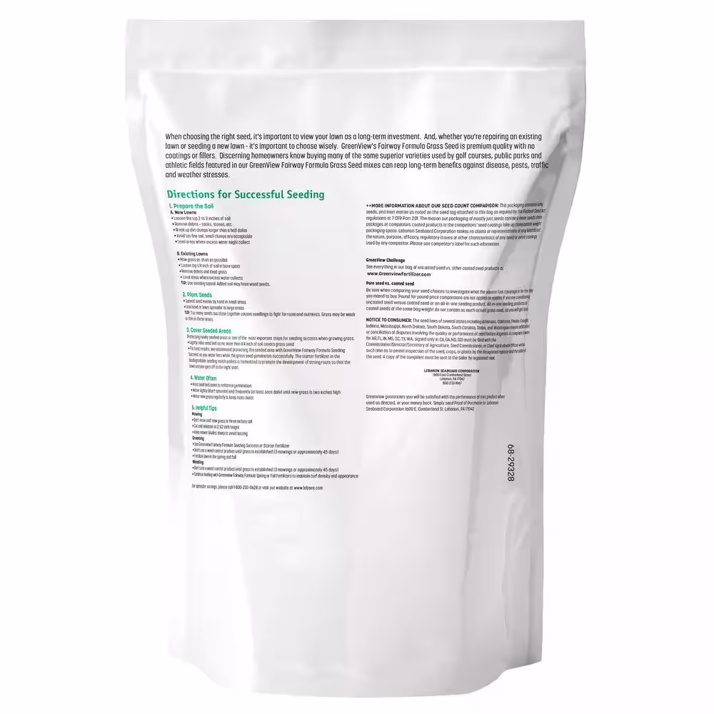 GreenView 3 lbs. Fairway Formula Grass Seed Sunny Mixture