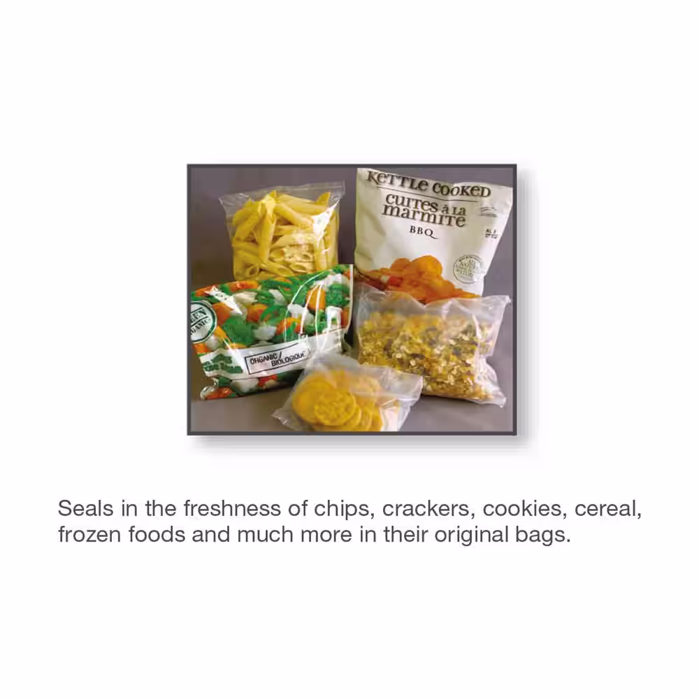 Salton SmartSealerTM White Food Vacuum Sealer