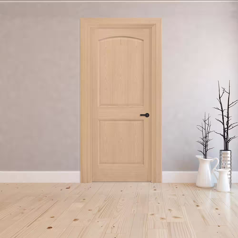 Steves & Sons 2-Panel Arch Solid Core Oak Interior Door Slab