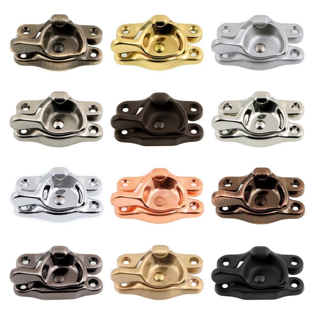 idh by St. Simons Antique Solid Brass Small Window Sash Lock