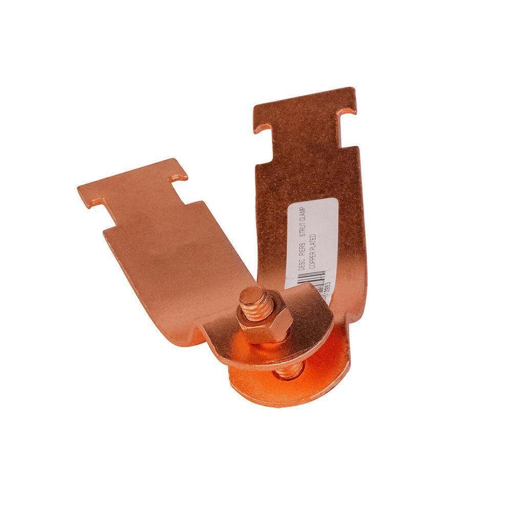 The Plumber's Choice 1 in. Copper Epoxy Coated Steel Strut Clamp