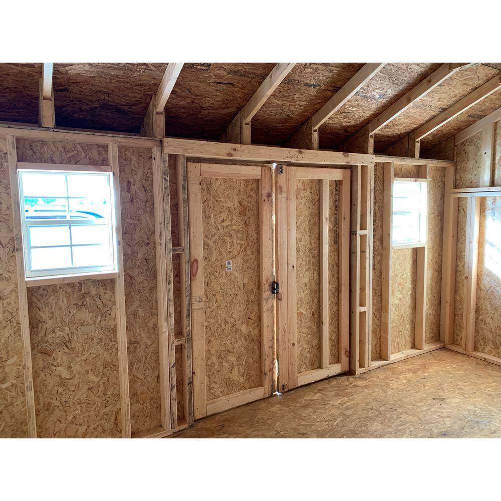 LITTLE COTTAGE CO. Classic Saltbox 10 ft. x 12 ft. Wood Storage Building DIY Kit with Floor