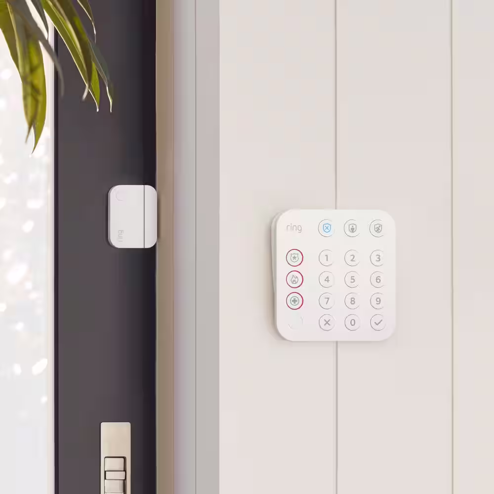 Ring Alarm Kit 2nd Gen (5-Pack) with Wired Video Doorbell with Indoor Cam 2nd Gen, Black