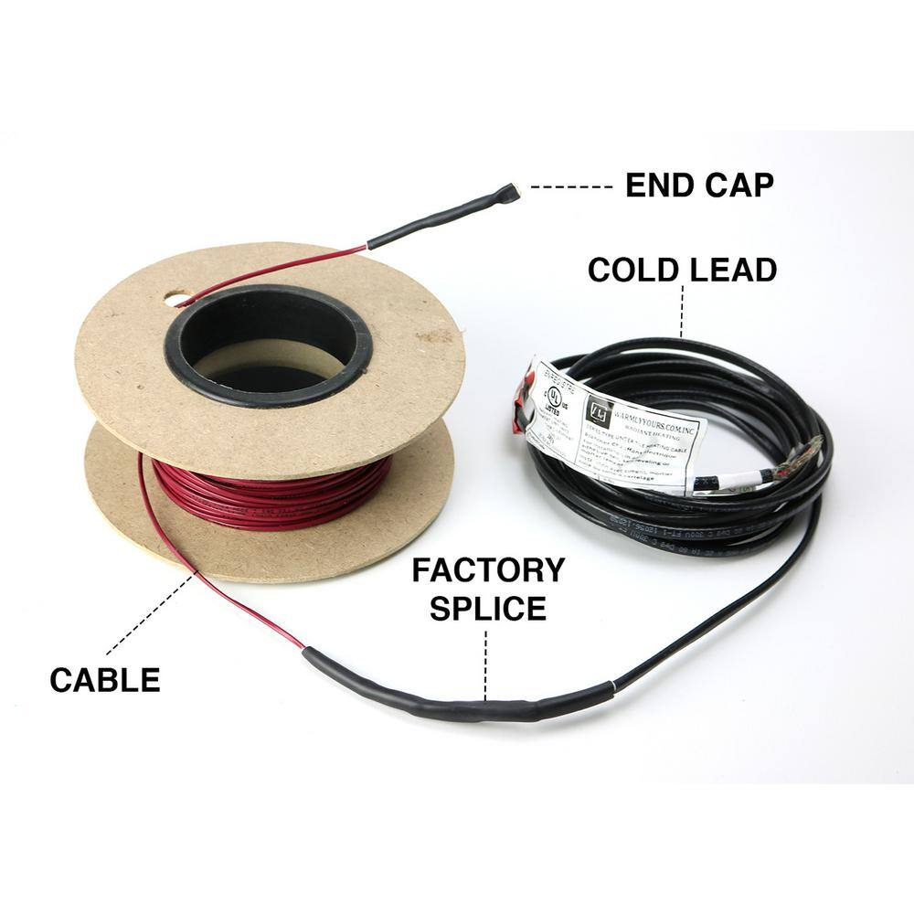 WarmlyYours 395 ft. Cable System with Wi-Fi Touch Screen Thermostat