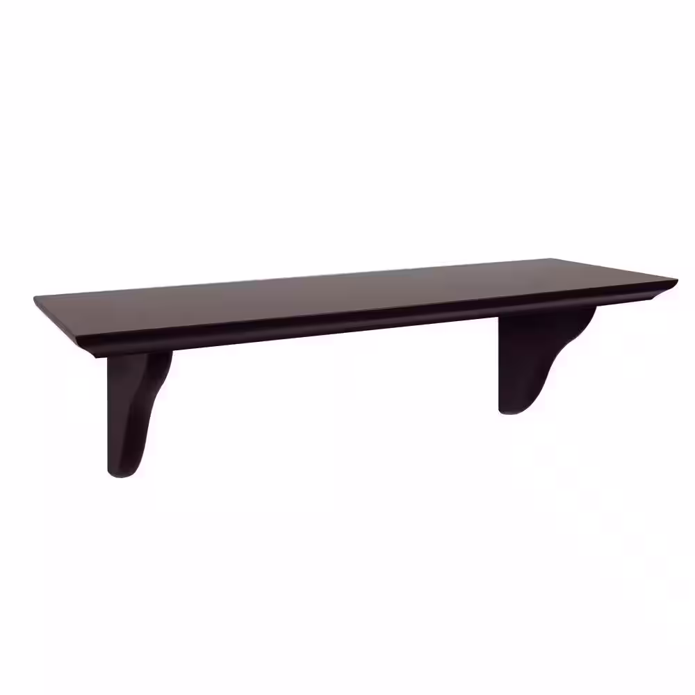 None 16 in. L x 5 in. W Profile Espresso Shelf Kit