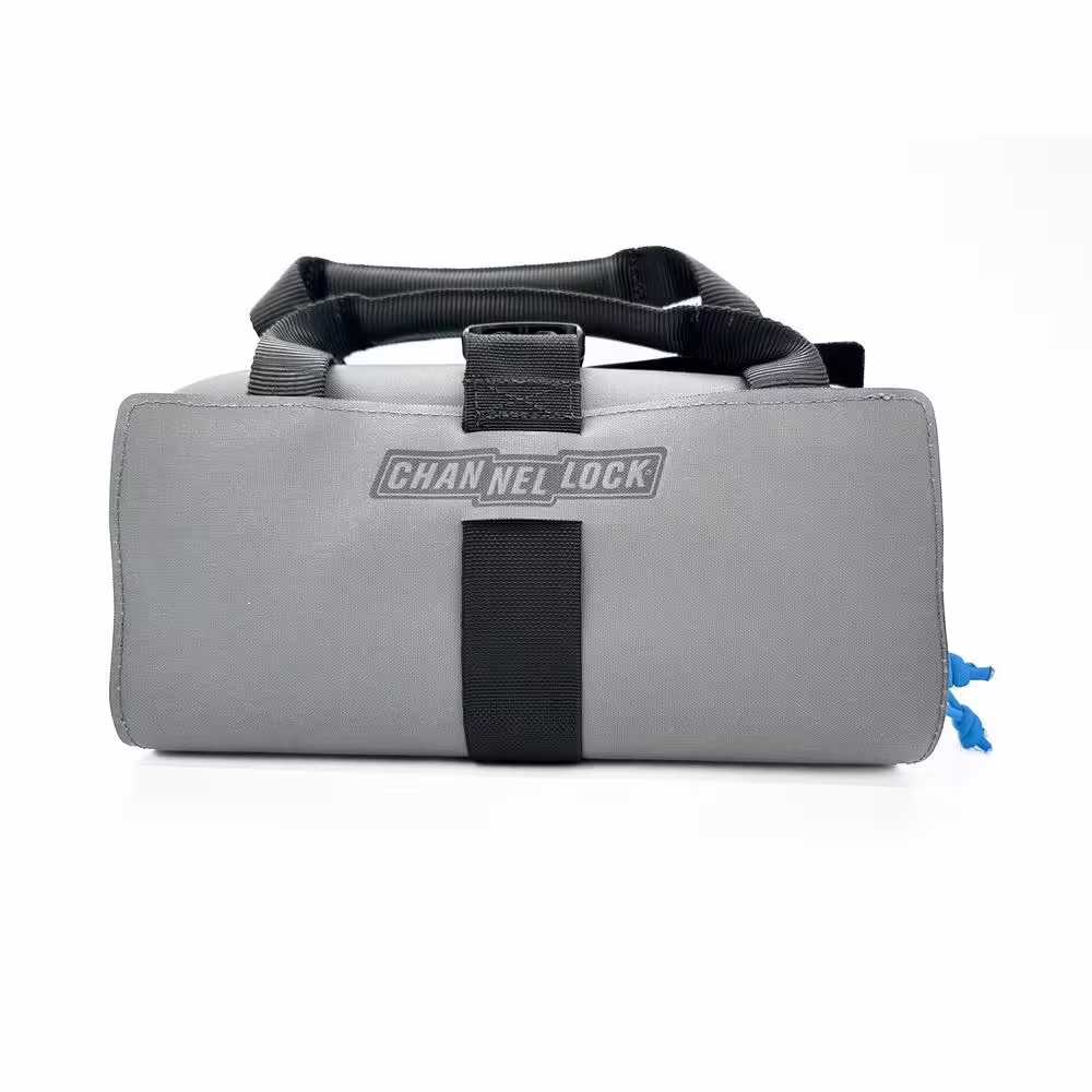 Channellock 10.5 in. PRO 2-Pouch Tool Roll System Grey Fused with Black