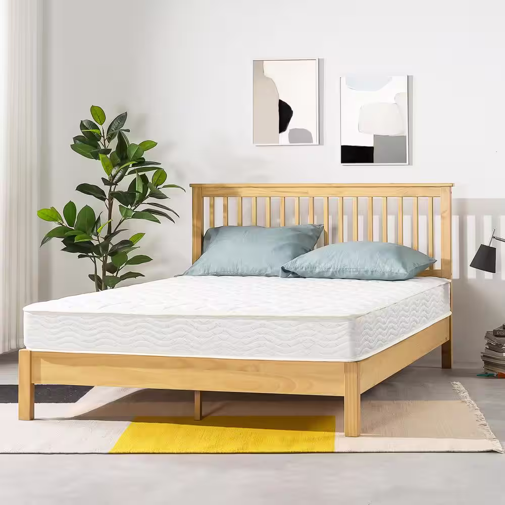 best price mattress Full Medium Bonnell Spring Tight Top 8 in. Bed-in-a-Box Mattress