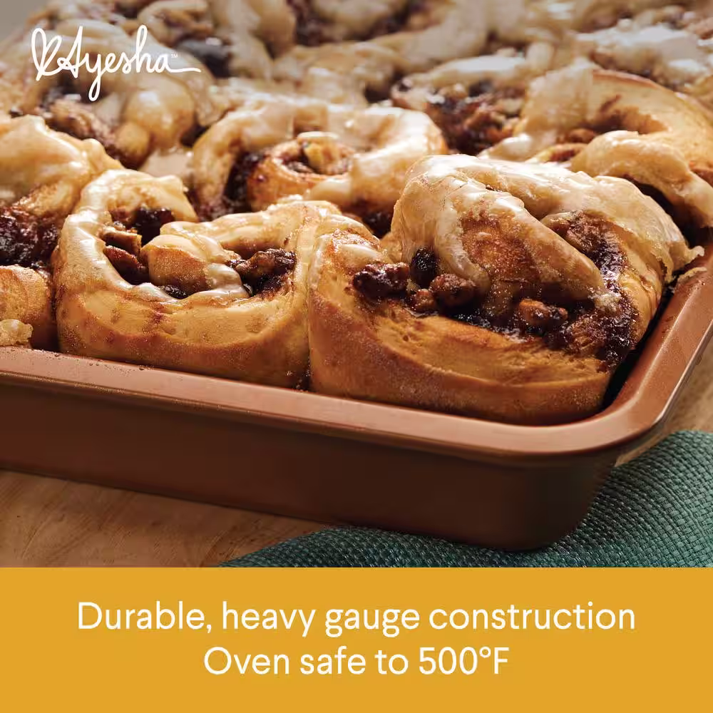 Ayesha Curry 3-Piece Round Cake Pan Set, Copper