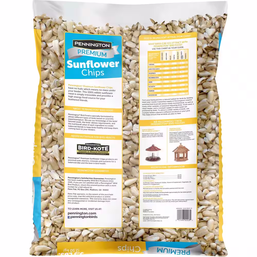 Pennington Premium 5.5 lbs. Sunflower Chips for Birds