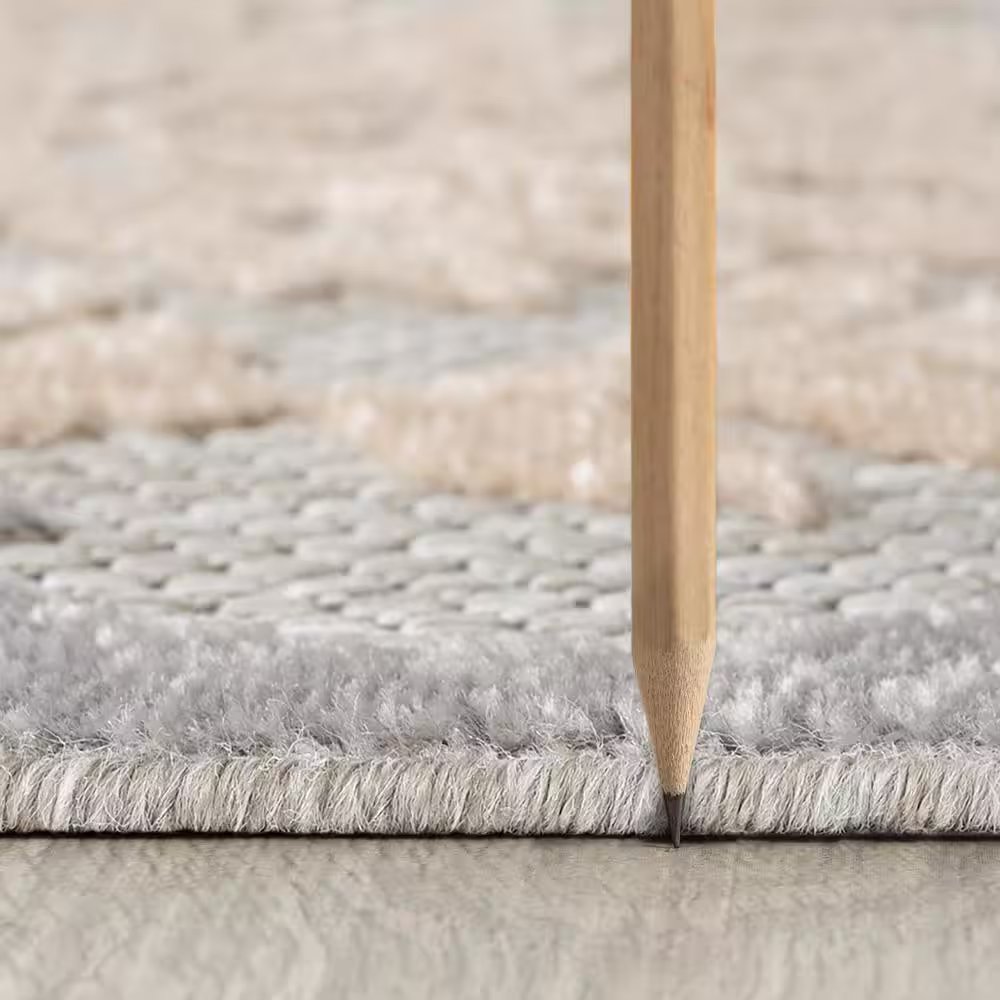 Tayse Rugs Oasis Floral Beige 5 ft. x 7 ft. Indoor/Outdoor Area Rug