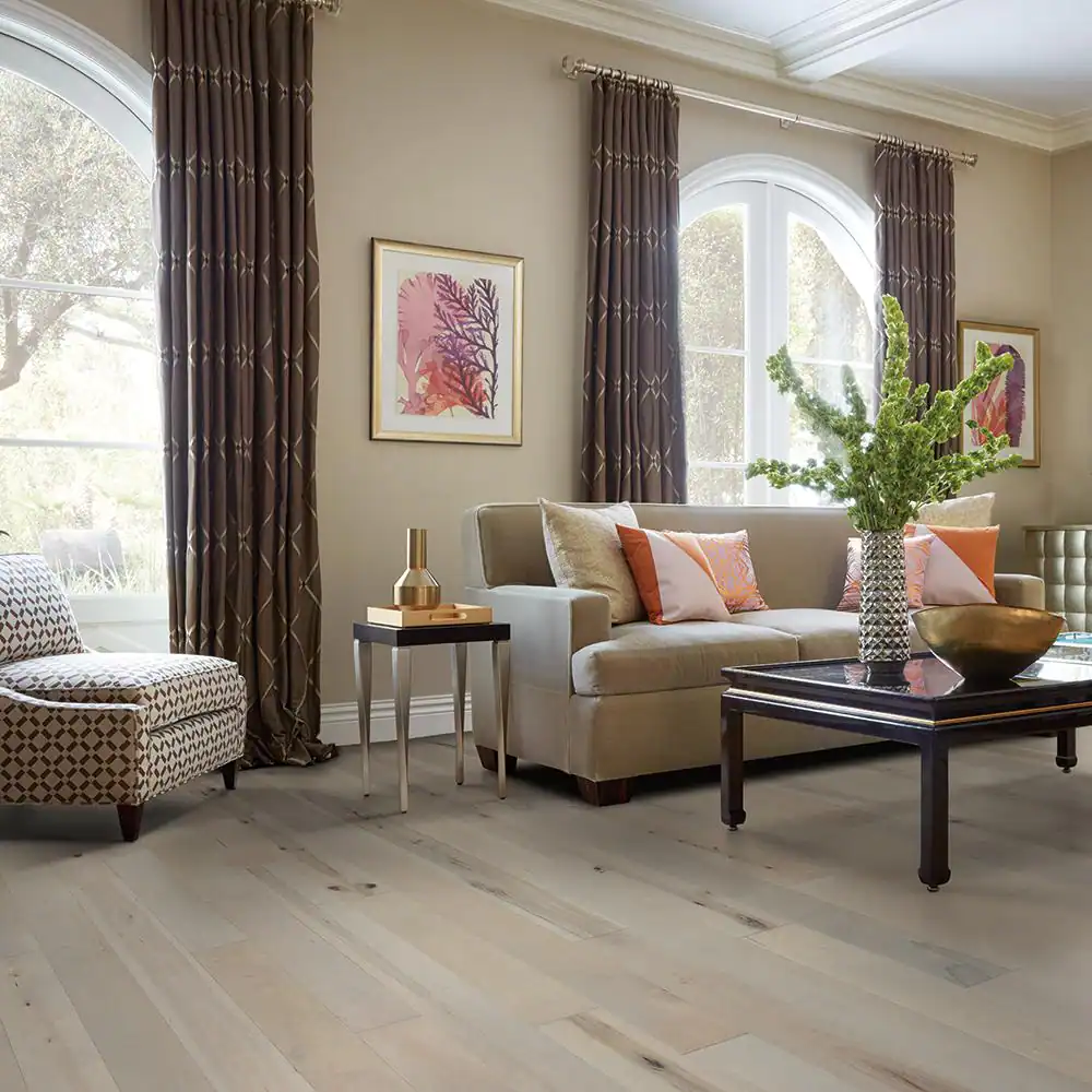 Malibu Wide Plank Salinas Maple 1/2 in. T x 7.5 in. W Water Resistant Wire Brushed Engineered Hardwood Flooring (23.3 sq. ft./case)