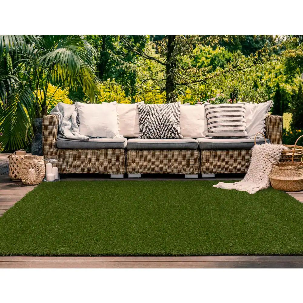 TrafficMaster Soft Touch 12 ft. Wide x Cut to Length Green Artificial Grass Turf