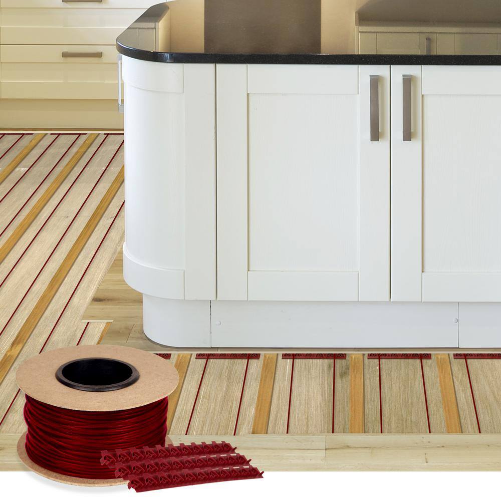 WarmlyYours TempZone 90 ft. Cable System with Touch Screen Thermostat and Electrical Rough In Kit (Covers 22.5 sq. ft.)