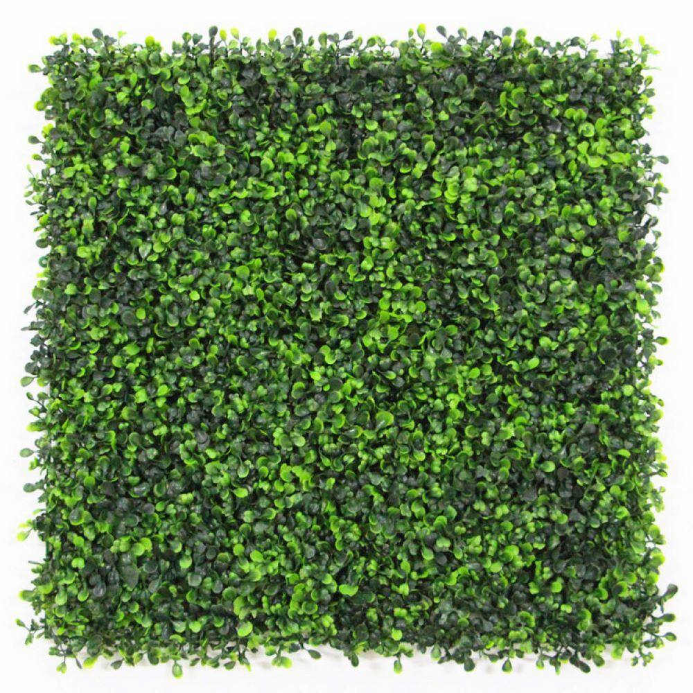 Ejoy Gorgeous Home Artificial Boxwood Hedge Greenery Panels Milan 20 in. x 20 in. / Piece (Set of 24-Piece)