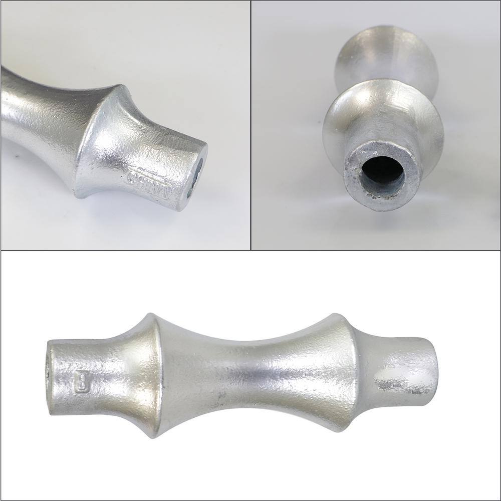 The Plumber's Choice 8 in. Galvanized Steel Hot Dipped Pipe Roller Replacement (5-Pack)