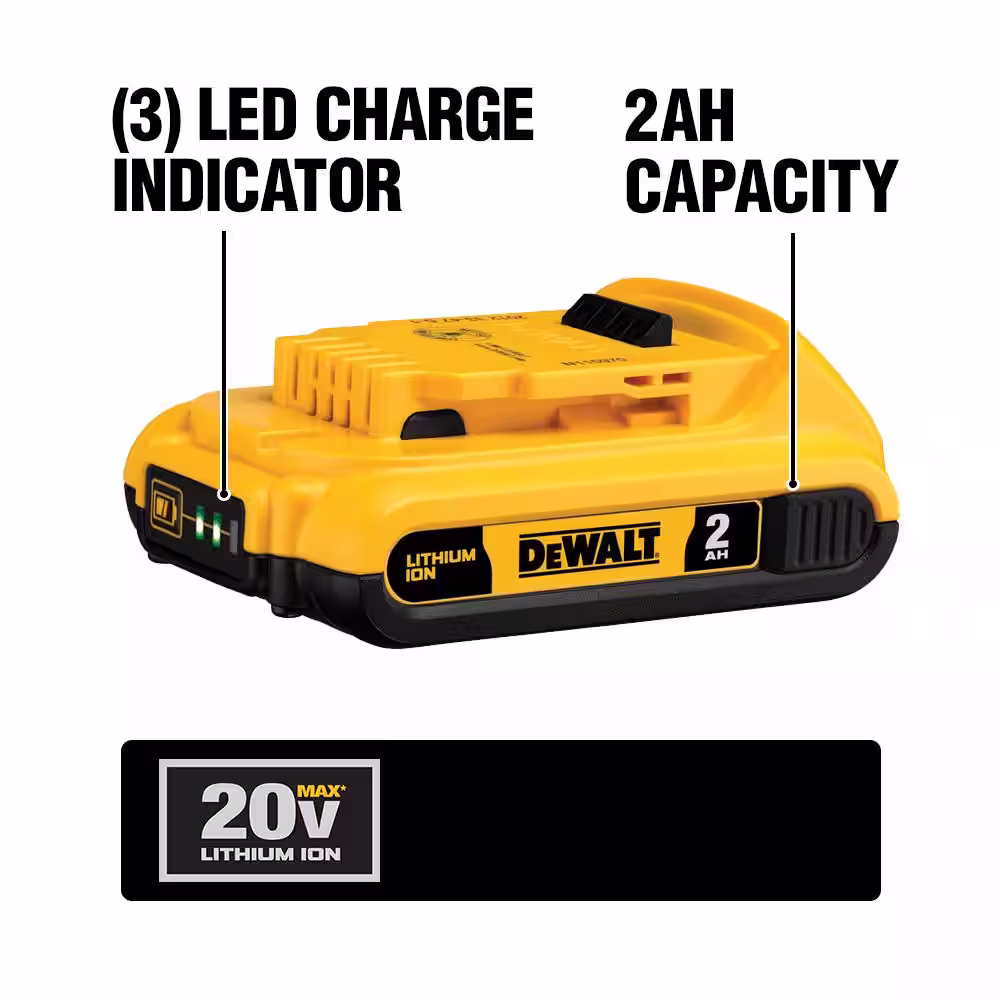 DEWALT 20V MAX Lithium-Ion 2.0Ah Compact Battery Pack (10-Pack)