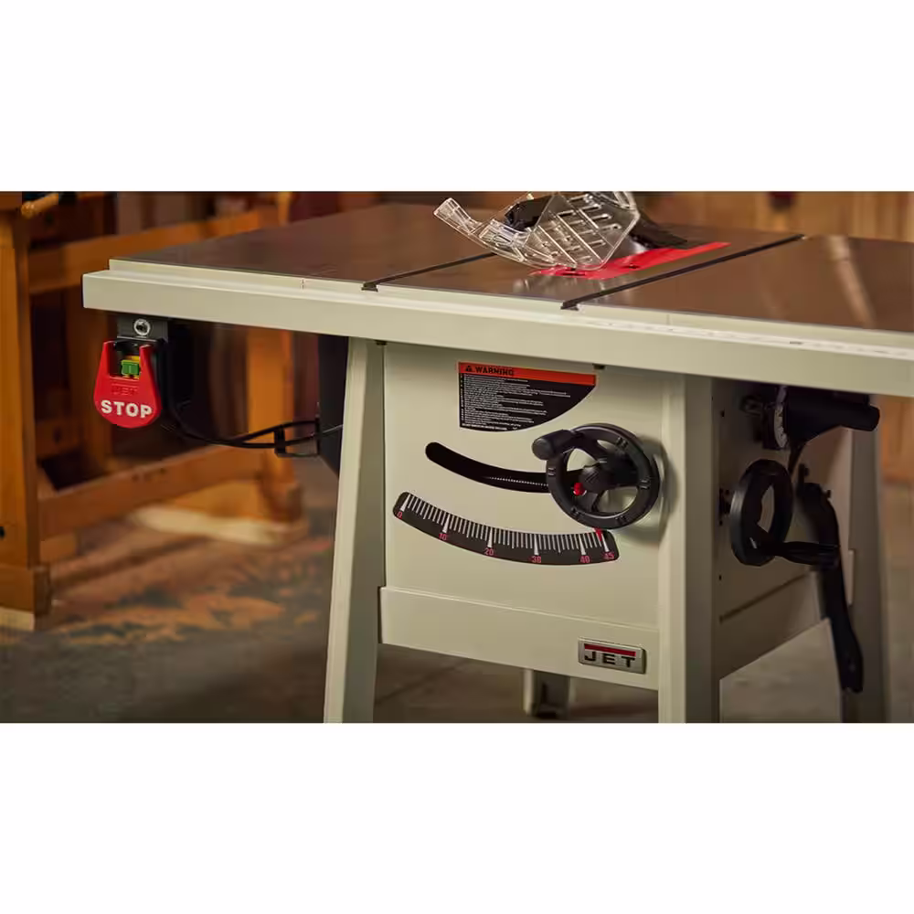 Jet ProShop II 10 in. table saw with 30 in. Rip Stamped Steel JPS-10
