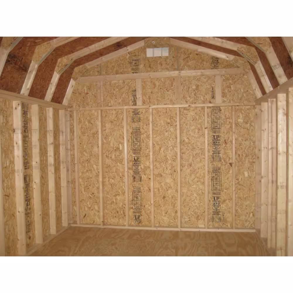 LITTLE COTTAGE CO. Classic Gambrel 12 ft. x 20 ft. Wood Storage Building DIY Kit with 6 ft. Sidewalls with Floor
