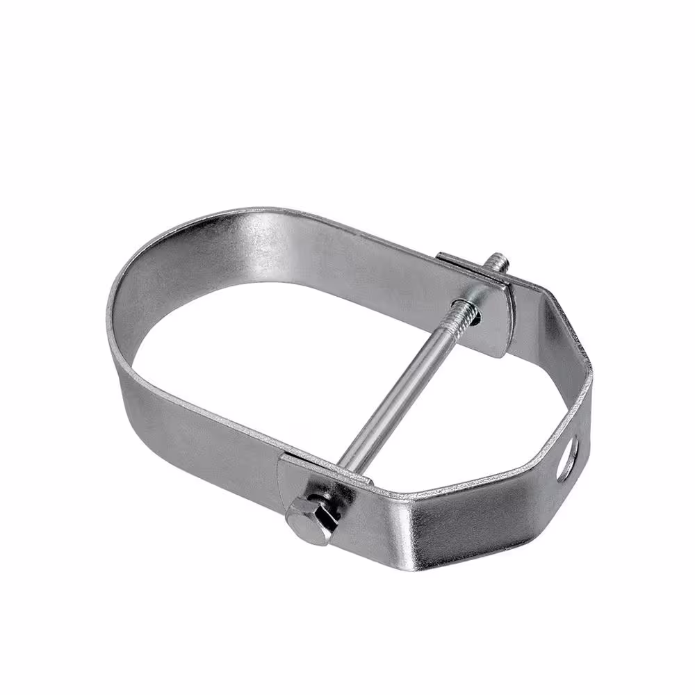 The Plumber's Choice 2 in. Clevis Hanger for Vertical Pipe Support in Standard Galvanized Steel (10-Pack)