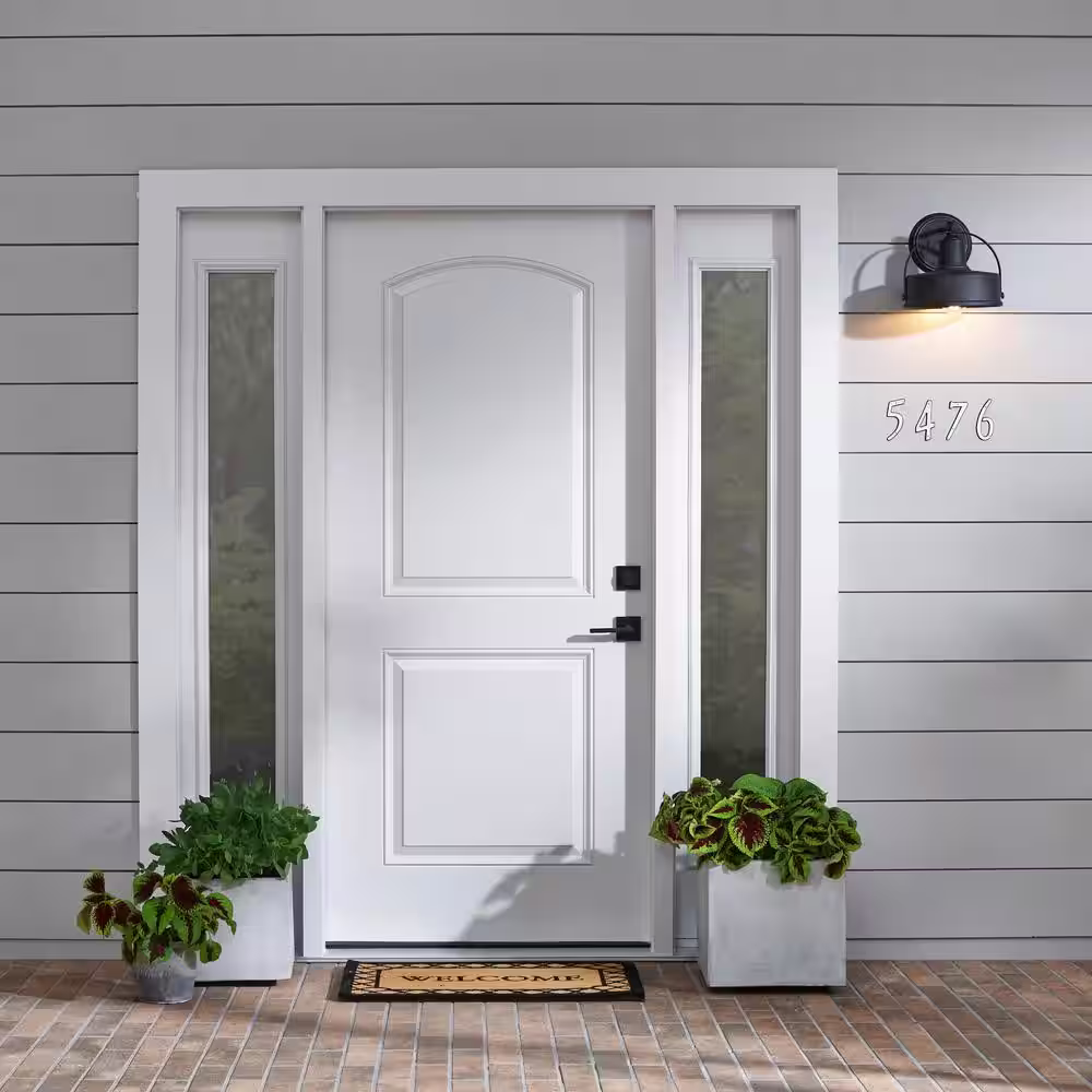 Everbilt 4 in. Plastic Reflective Nail-On House Number 6
