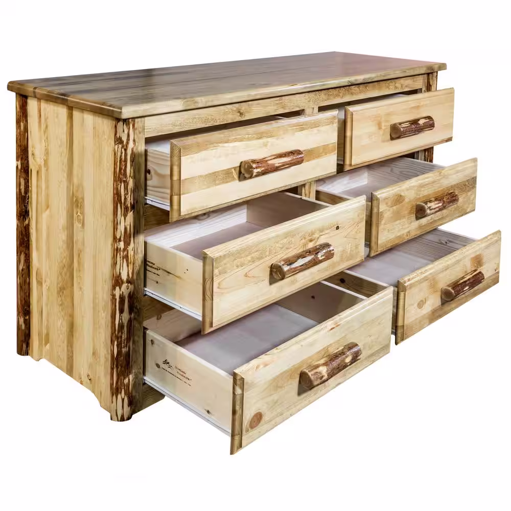 MONTANA WOODWORKS Glacier Country 6-Drawer Stained and Lacquered Dresser