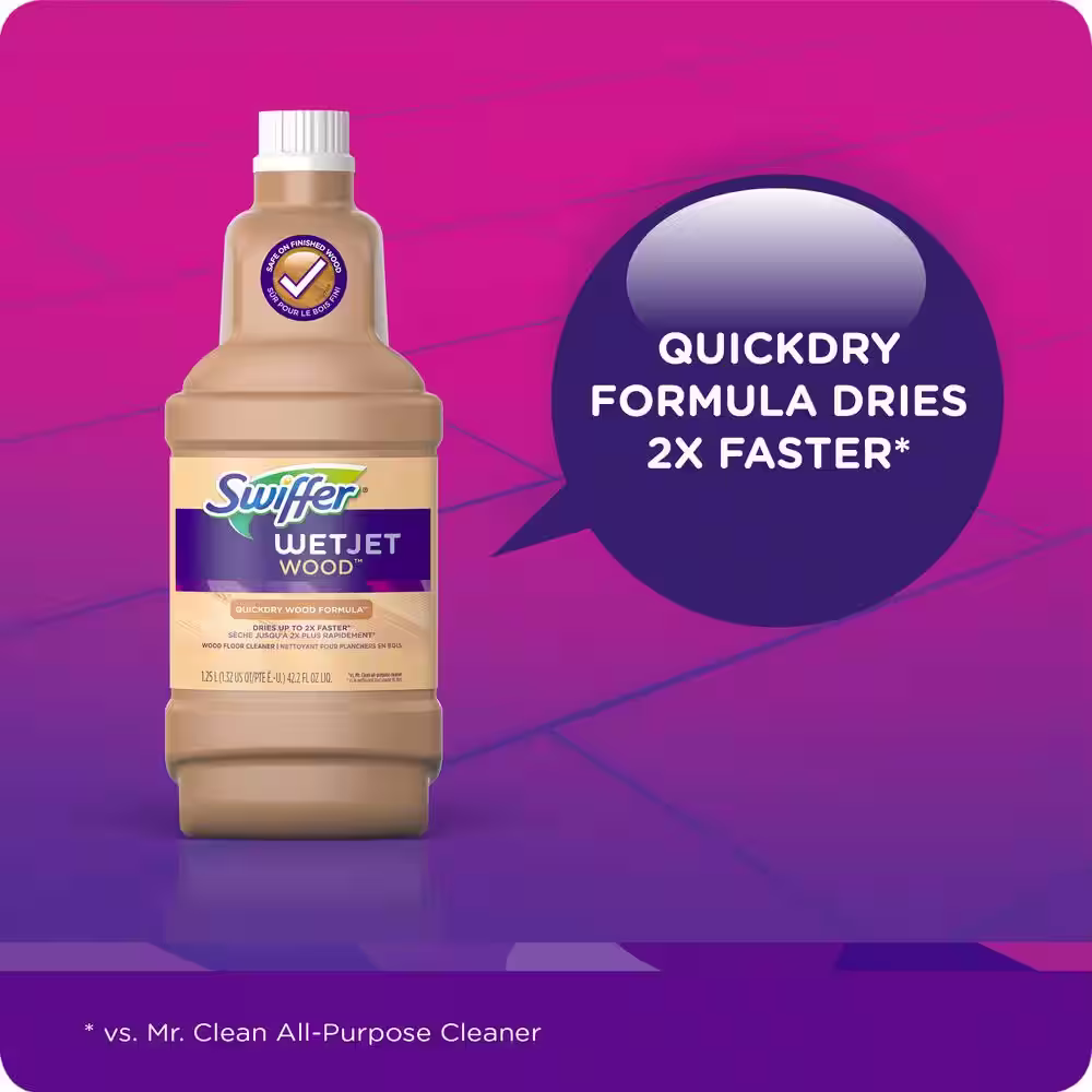 Swiffer WetJet 42 oz. Wood Floor Cleaner Refill (4-Pack)